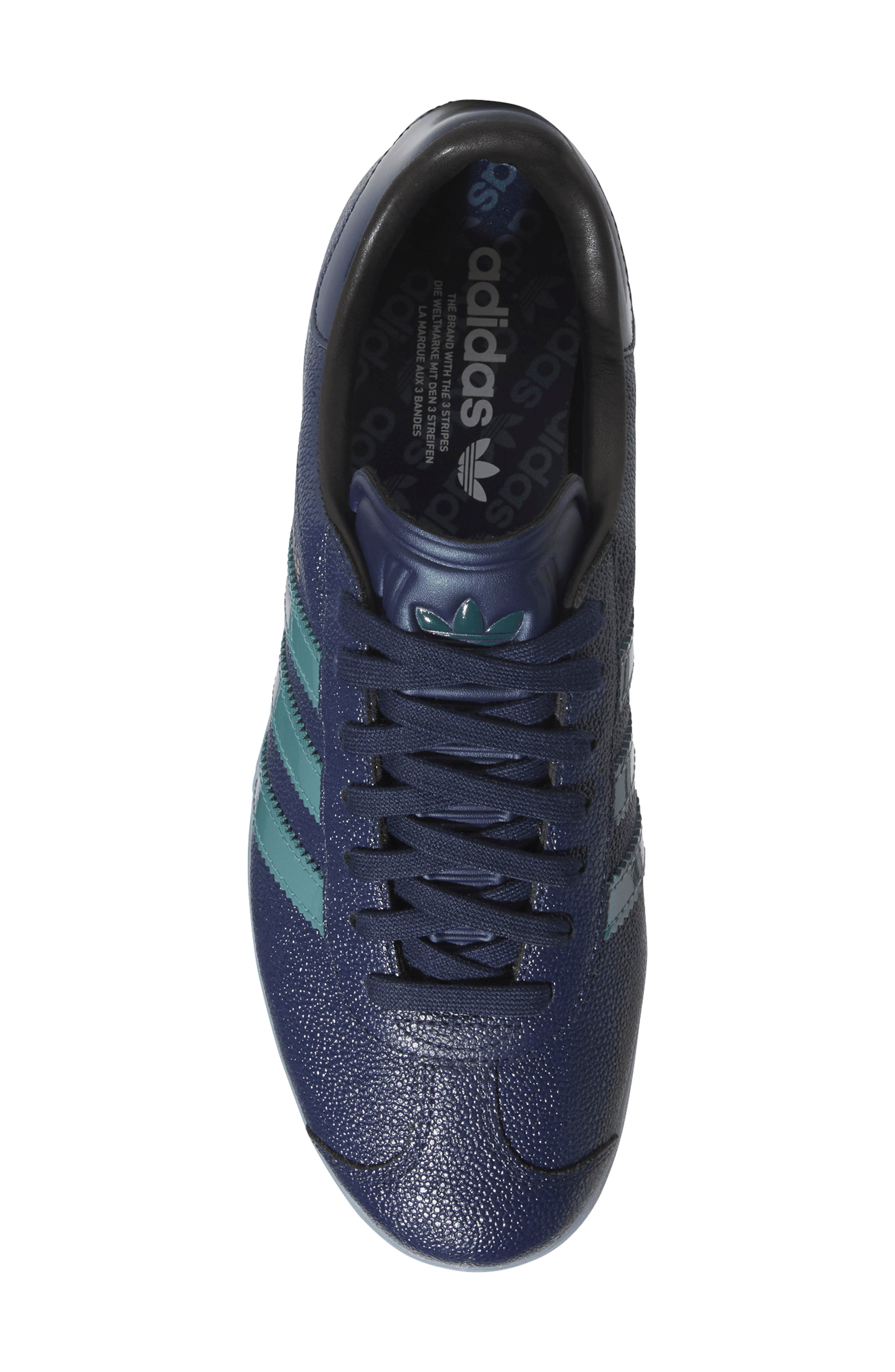 adidas Gazelle Golf Sneaker, Alternate, color, Night Indigo/ Teal/ Clear Sky