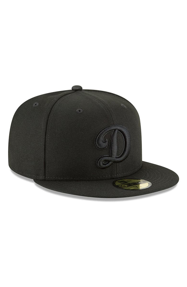 New Era Men's New Era Black Los Angeles Dodgers Secondary Logo Basic 59FIFTY Fitted Hat, Alternate, color, Black