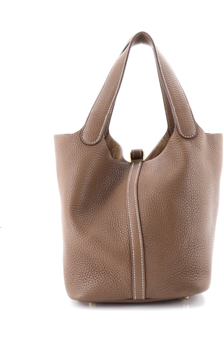 Pre-Owned Hermes Picotin Lock Bag Clemence MM, Alternate, color, Etoupe