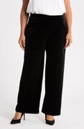Anne Klein High Waist Wide Leg Pull On Pants