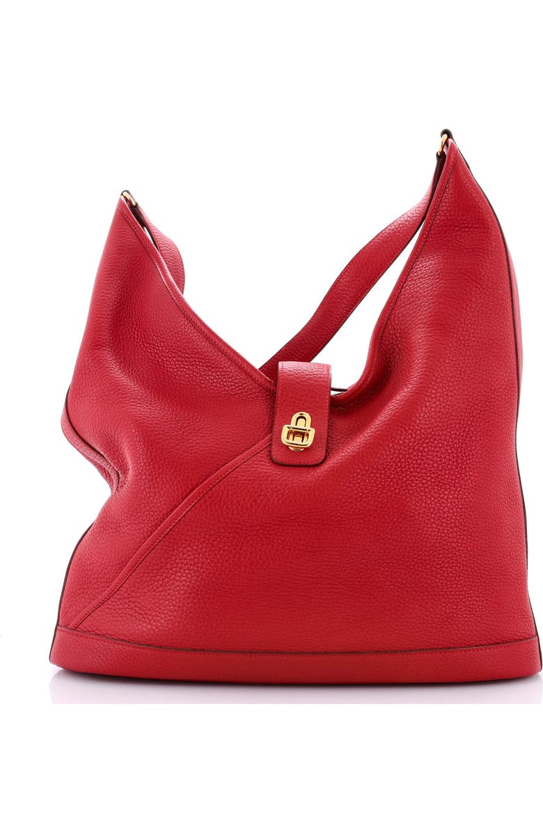 Pre-Owned Hermes Vintage Lock Hobo Clemence Large, Main, color,