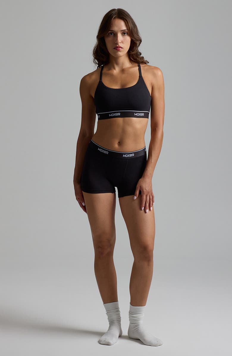 Woxer Star Ultra-Soft 3-Inch Boxer Briefs, Alternate, color, Black 2.0