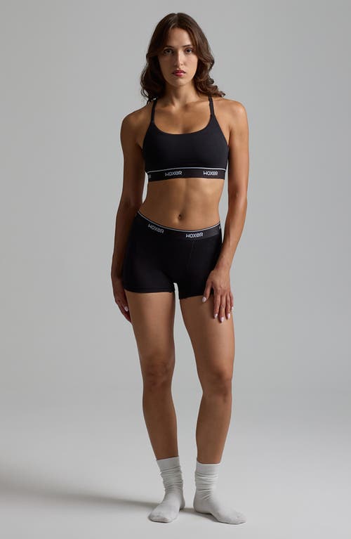 Woxer Star Ultra-soft 3-inch Boxer Briefs In Black