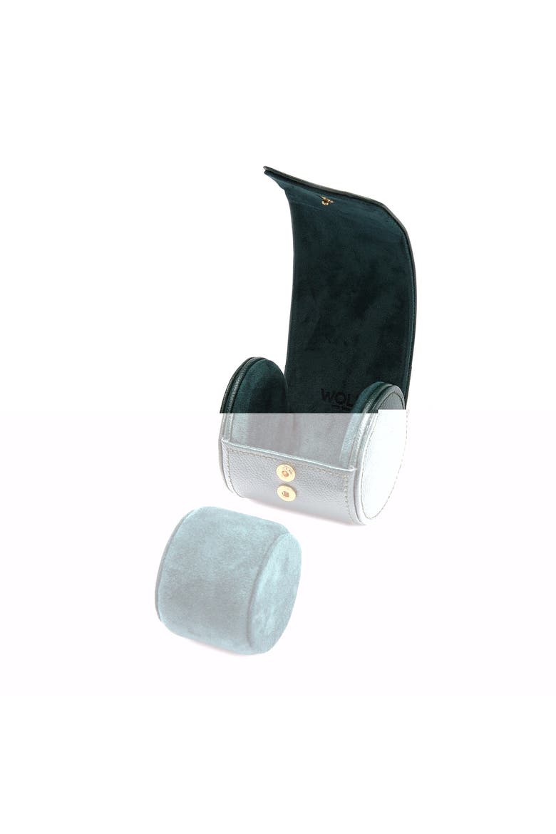British Racing Single Watch Roll, Alternate, color, British Racing Green