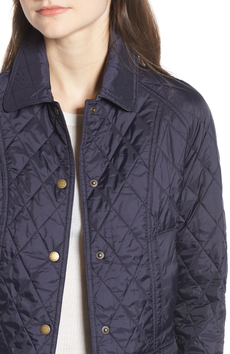 Barbour Beadnell Summer Quilted Jacket, Alternate, color, Navy