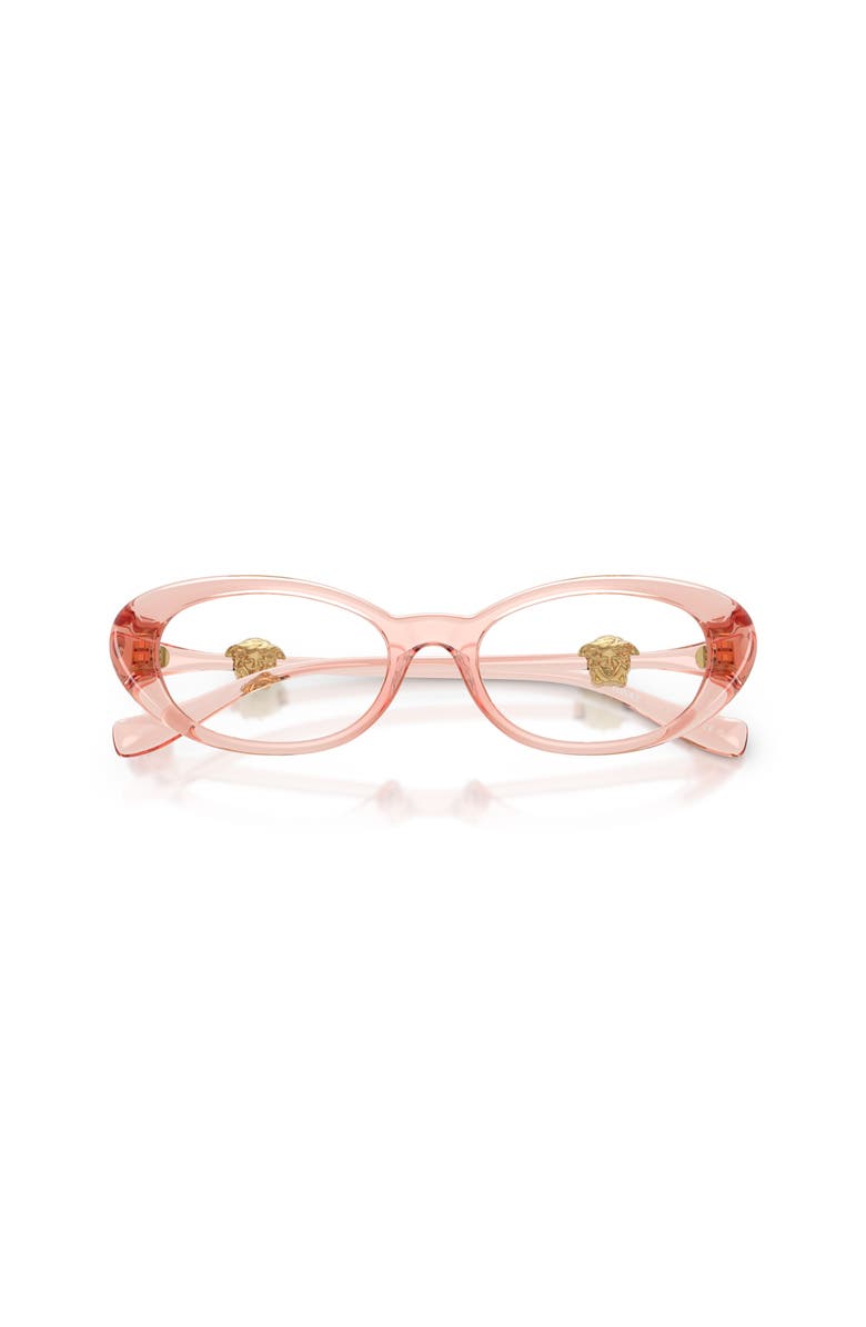 Versace 50mm Oval optical glasses, Alternate, color, Pink