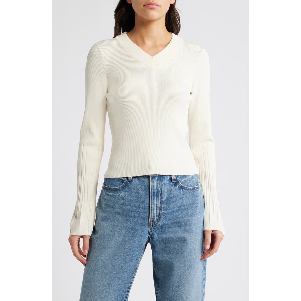 Rag & Bone Austen Rib Sweater In Ivory