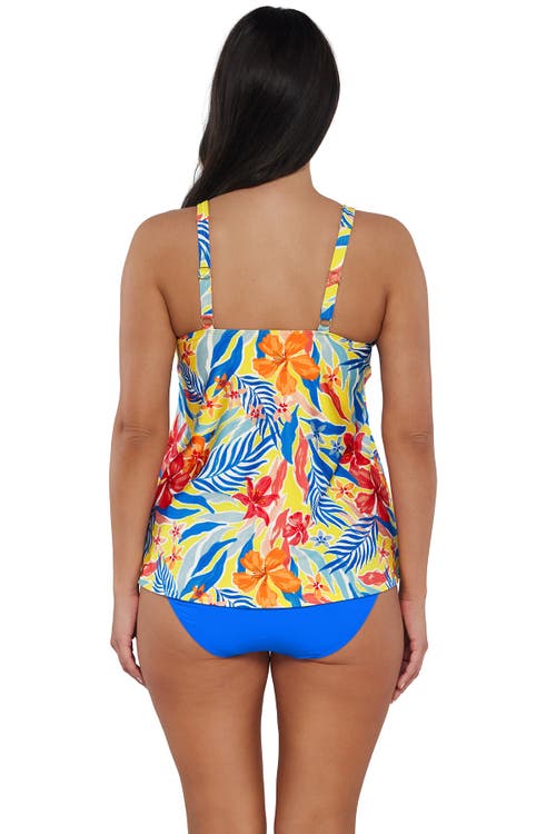 Sunsets Escape Jenna Tankini Swimsuit Top In Suncatcher