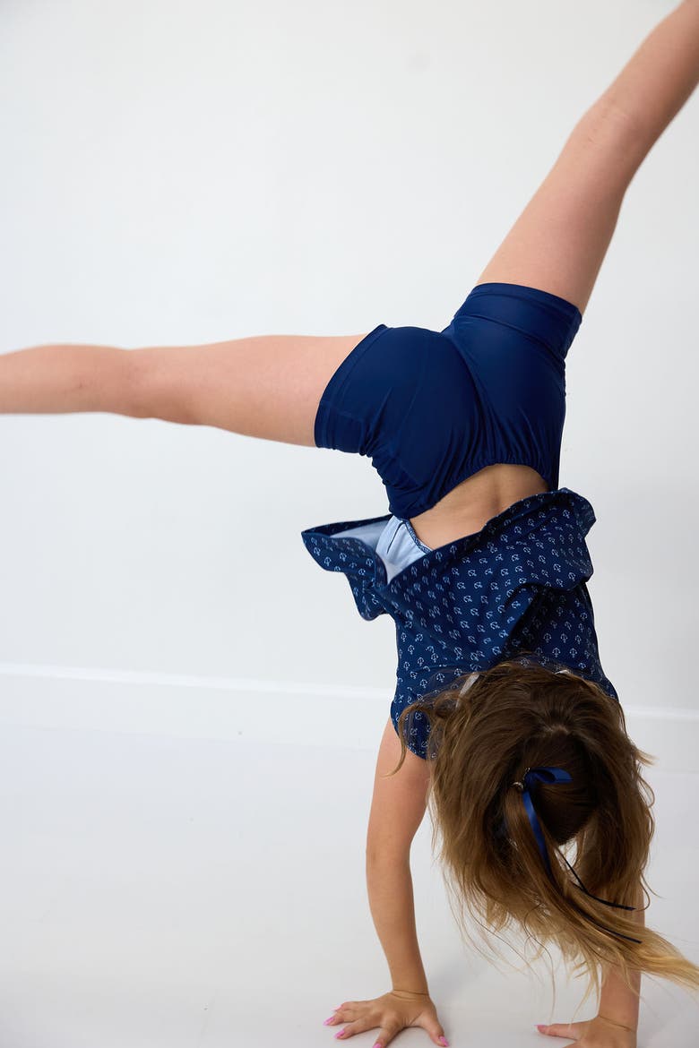 Girls Sailor Tennis Skort Dress, Alternate, color, Navy