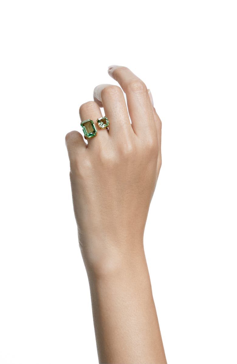 Swarovski Millenia Crystal Ring, Alternate, color, Peridot