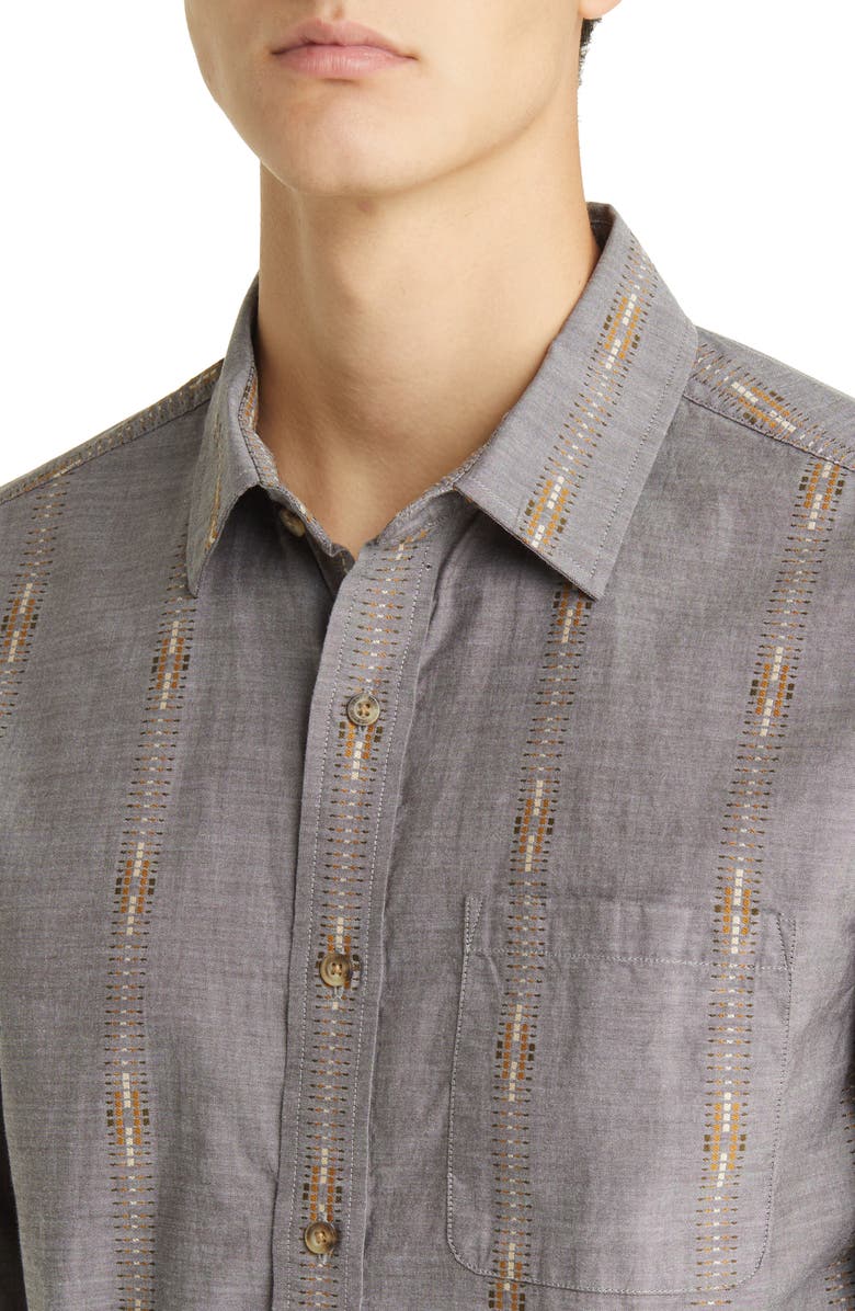 Pendleton Carson Geometric Stripe Button-Up Shirt, Alternate, color, 
