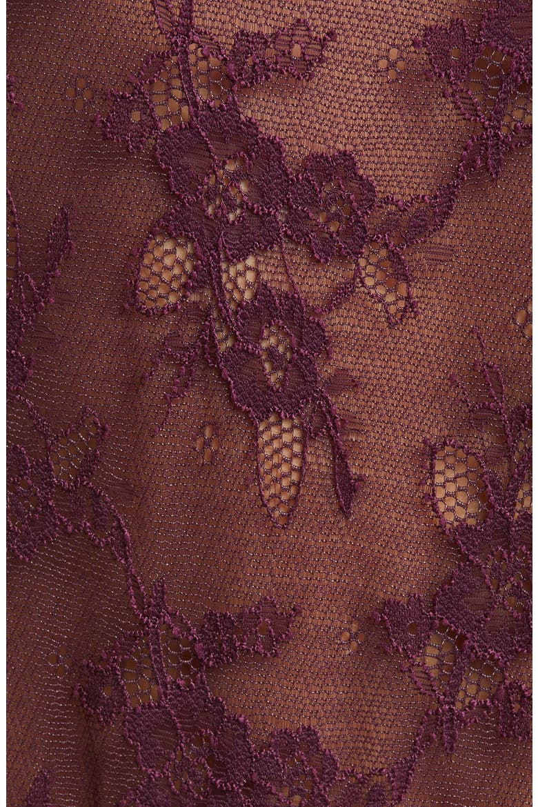 Elayne Lace Open Cup Underwire Teddy with Garter Straps, Alternate, color, POTENT PURPLE