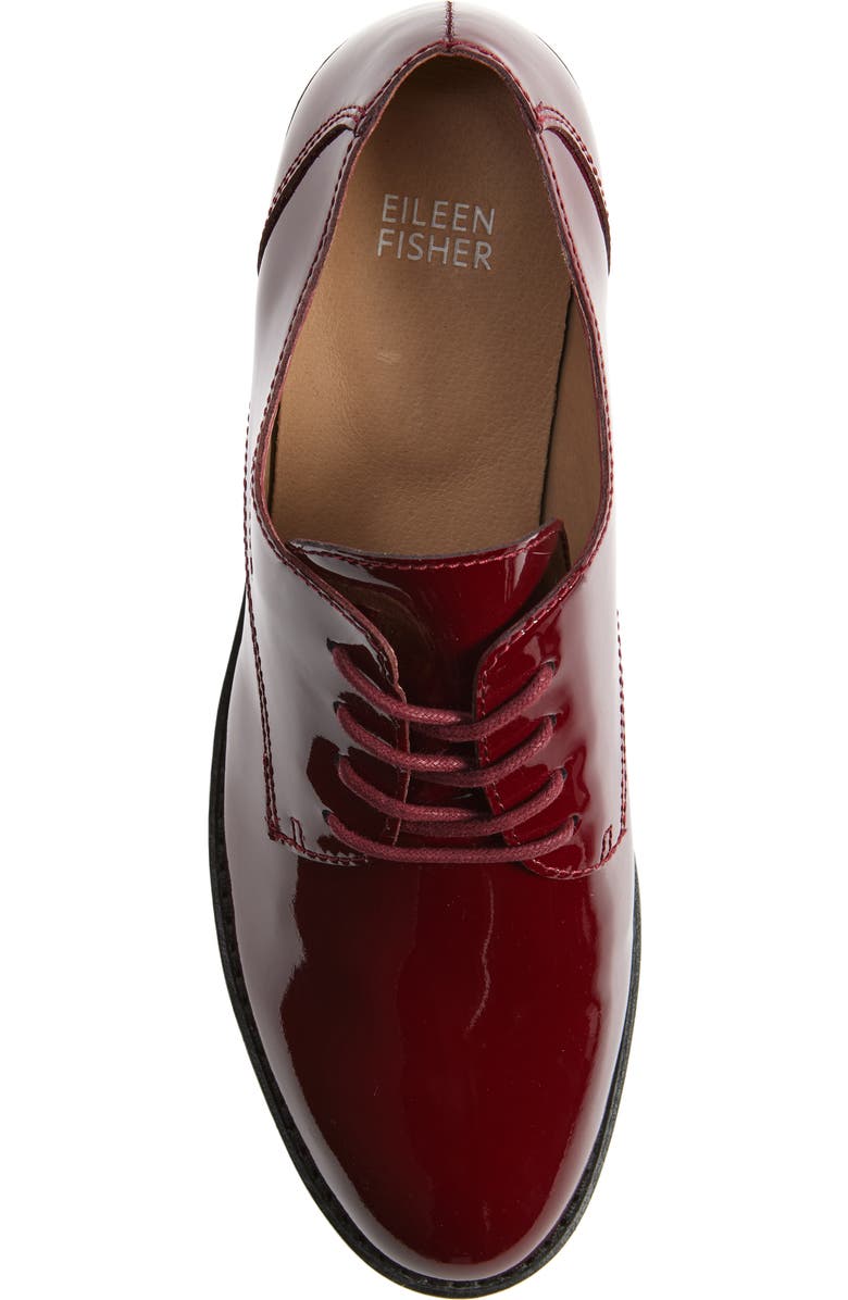 Eileen Fisher Judd Derby, Alternate, color, Bordeaux