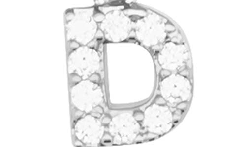 Adornia Initial & Heart 2-pack Stretch Bracelets In Silver-d