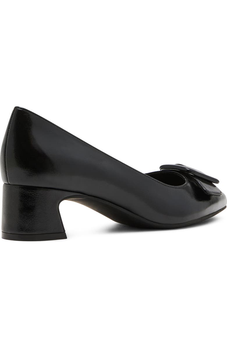 Anne Klein Senara Buckle Pointed Toe Pump, Alternate, color, Black Crinkle