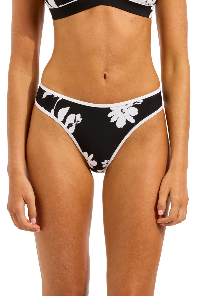 High Cut Bikini Bottoms, Main, color, BLACK