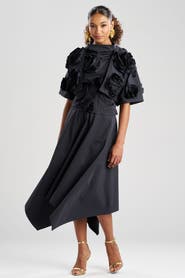 Natori Tech Cotton Taffeta 3D Embroidered Bolero