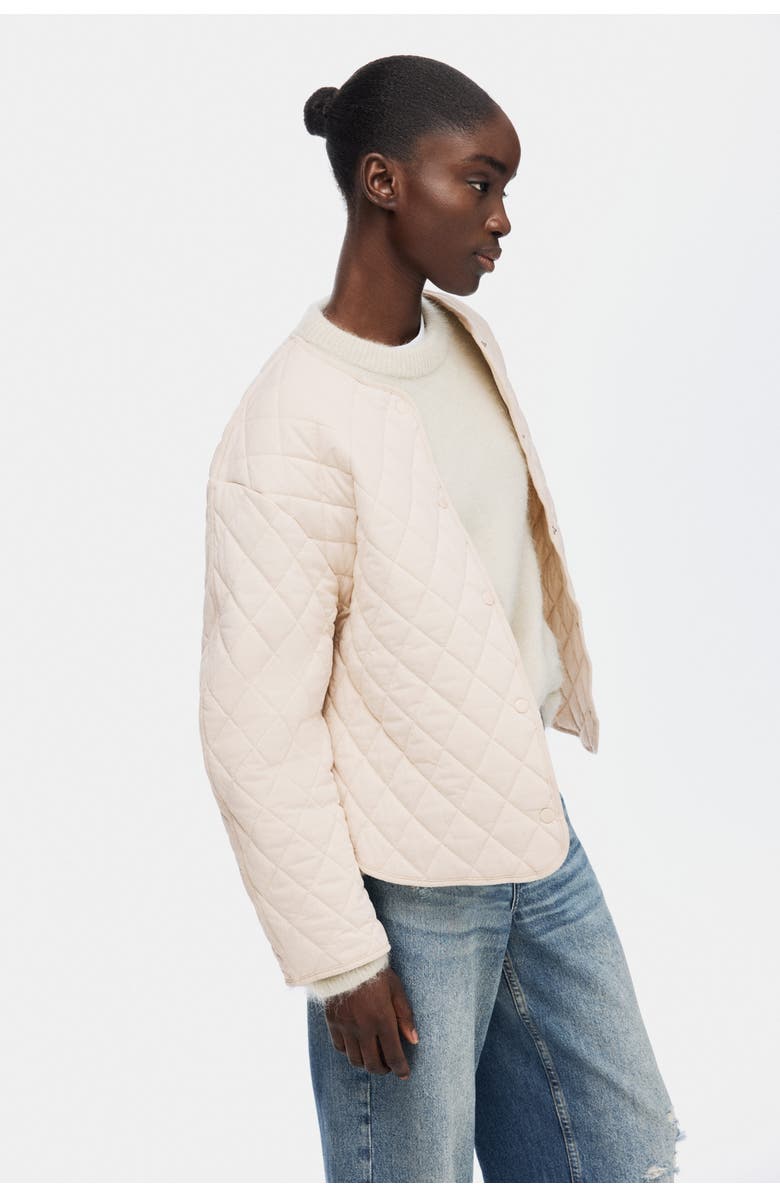 H&M Quilted Jacket, Alternate, color, Light Beige