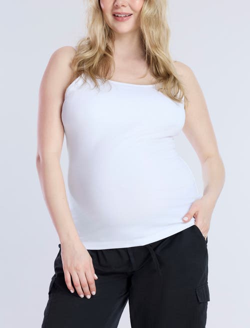 Motherhood Maternity Clip Down Nursing Tank Top Cami In Black & White
