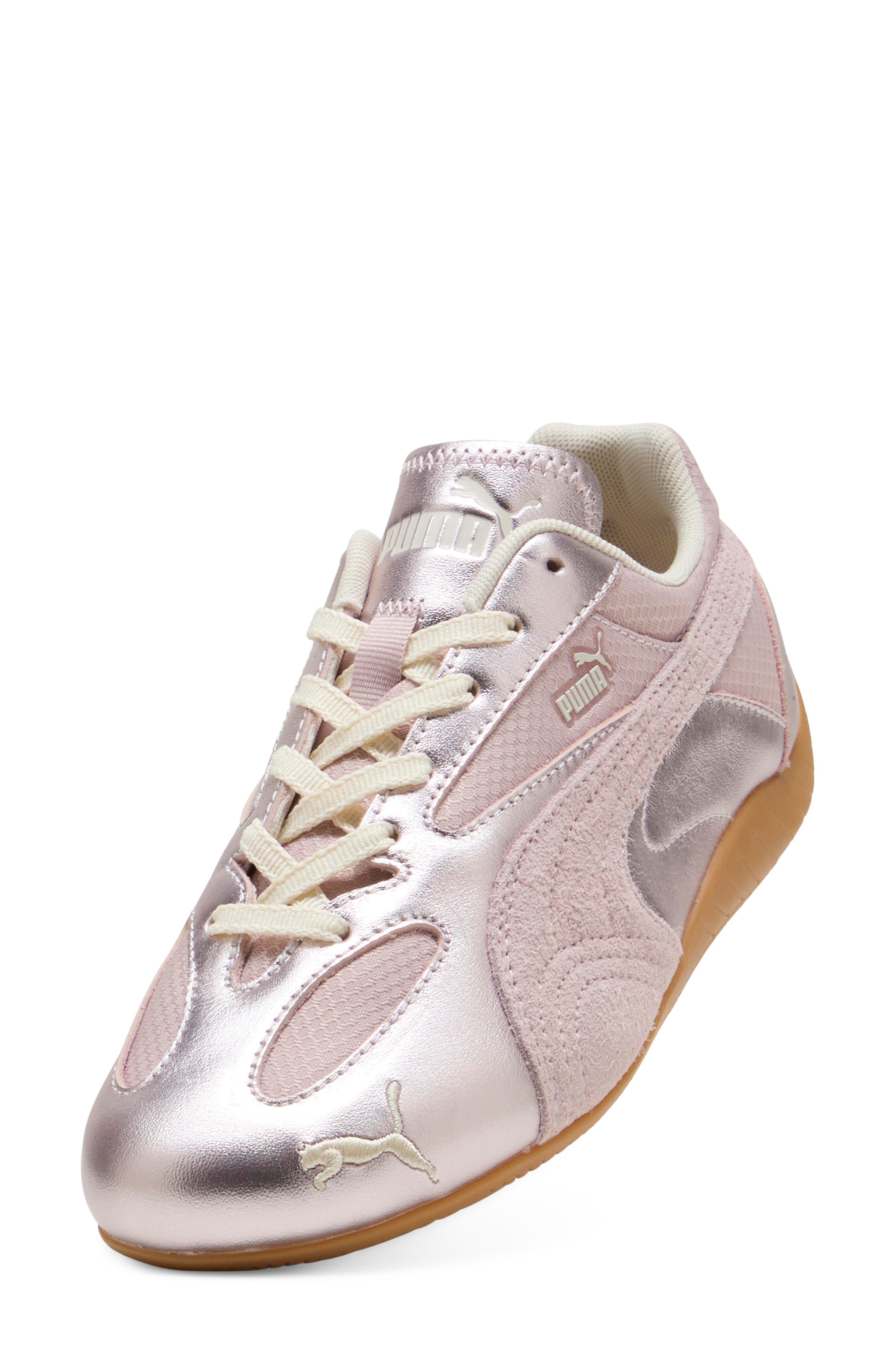 Speedcat Lou Metallic Sneaker, Alternate, color, MISTY PINK/ GUM
