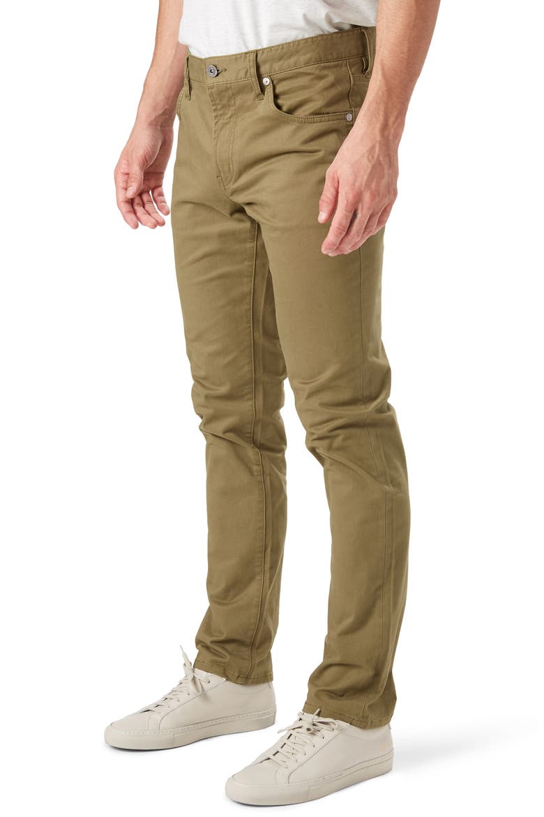Brushed Twill Slim Straight Leg Five-Pocket Pants, Alternate, color, CHIP
