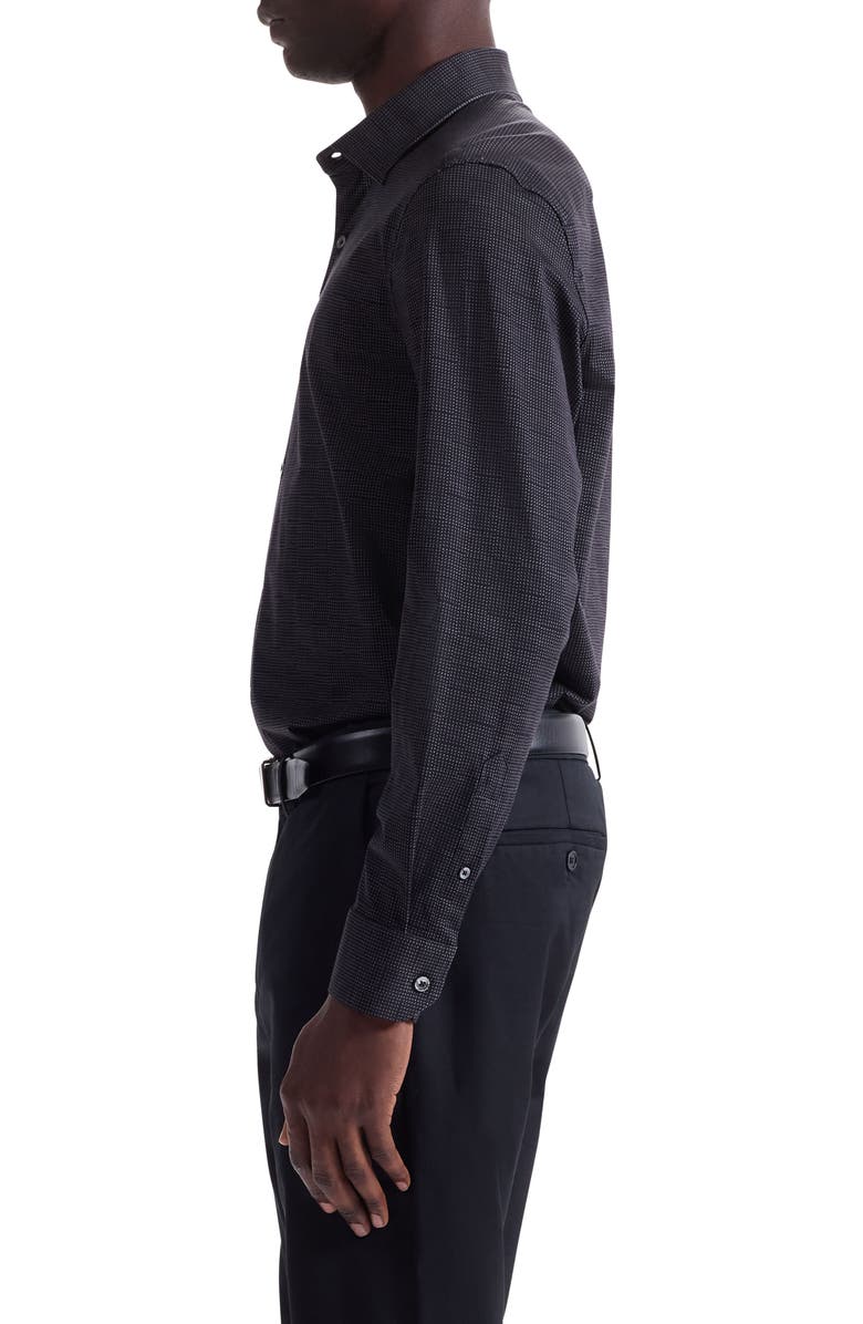 Bugatchi James OoohCotton<sup>®</sup> Button-Up Shirt, Alternate, color, Black