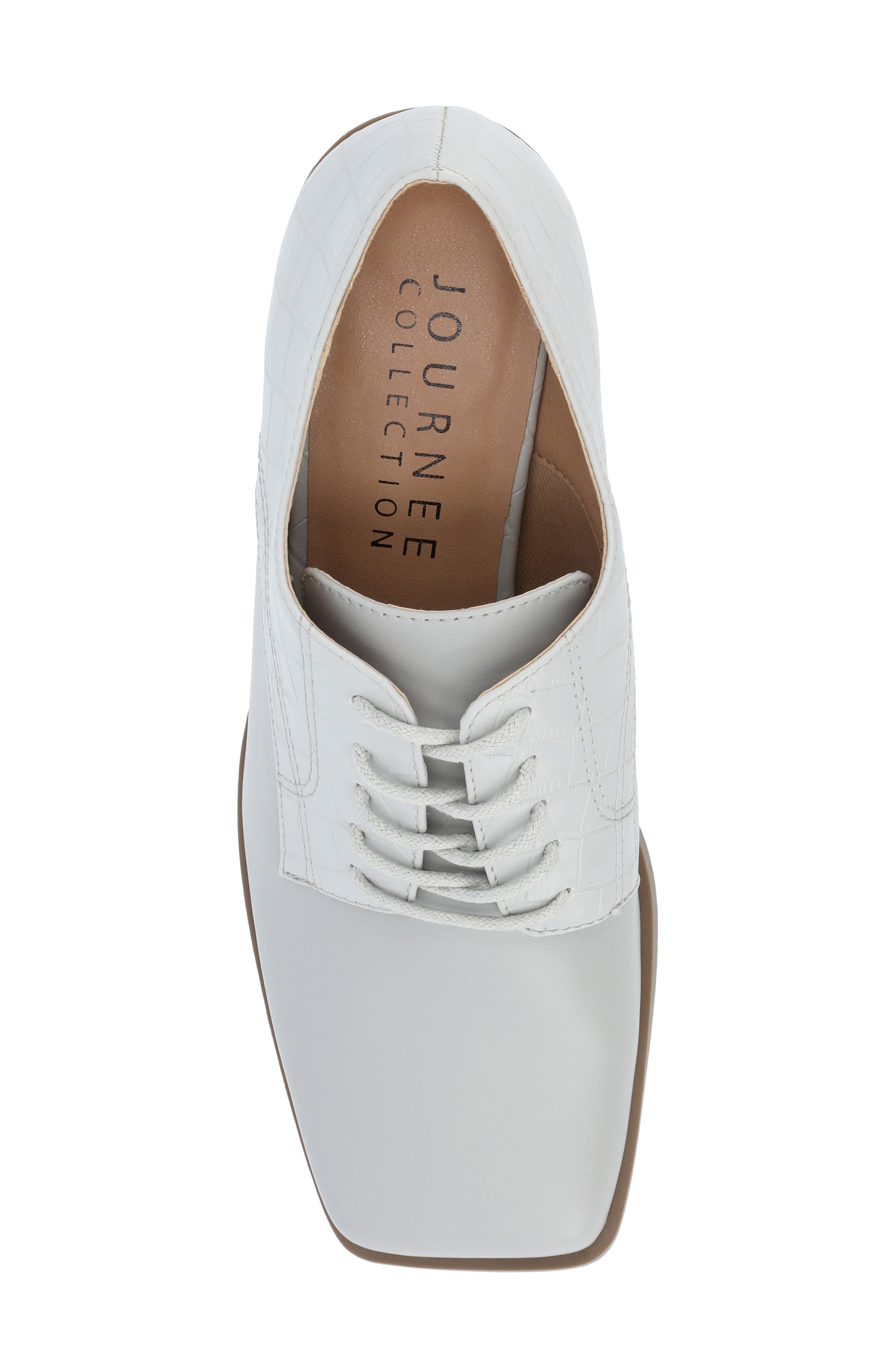 Journee Collection Sylvan Block Heel Derby Pump, Alternate, color, Grey