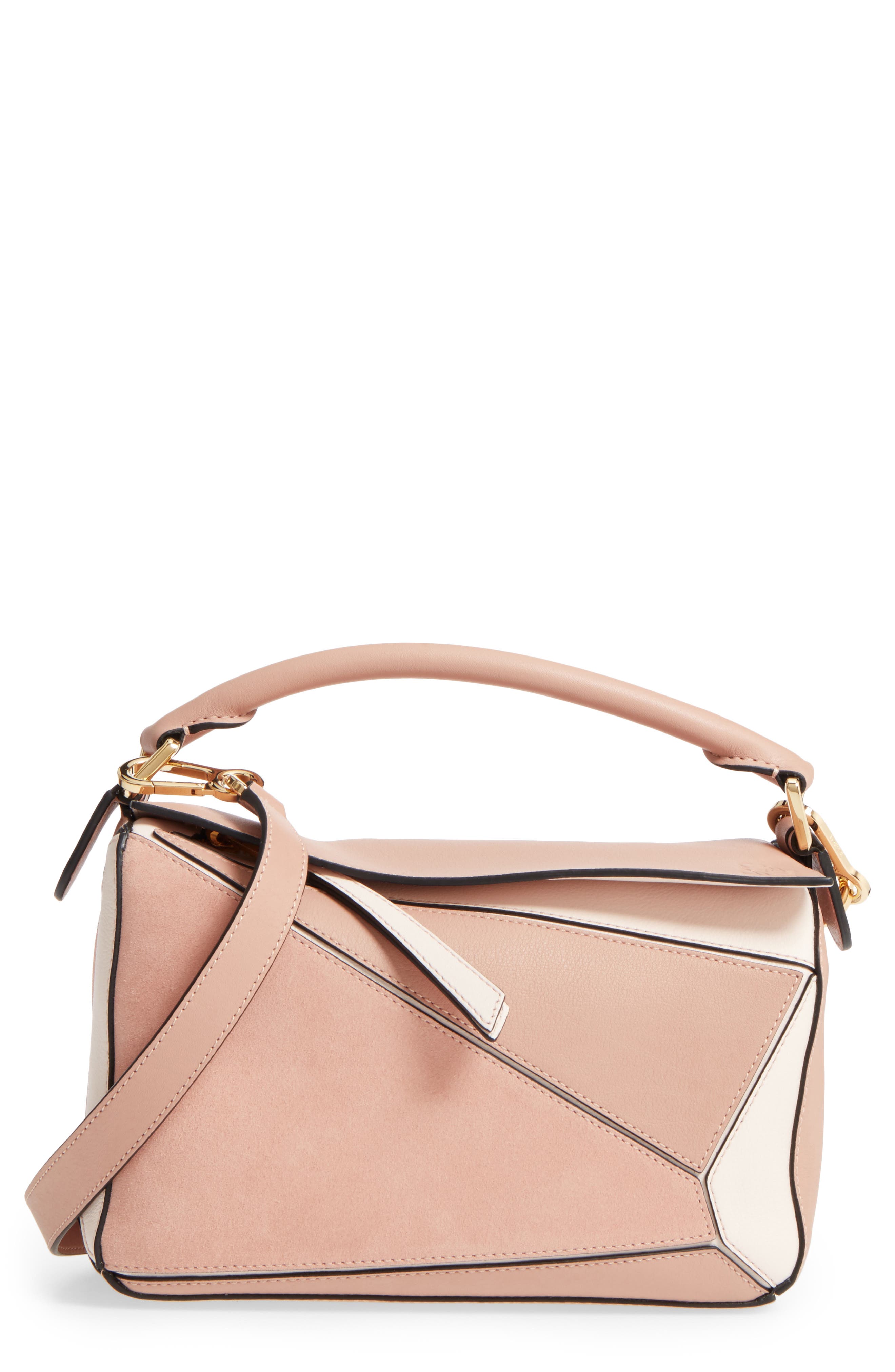 Loewe Puzzle Small Bicolor Leather Bag, Main, color, 