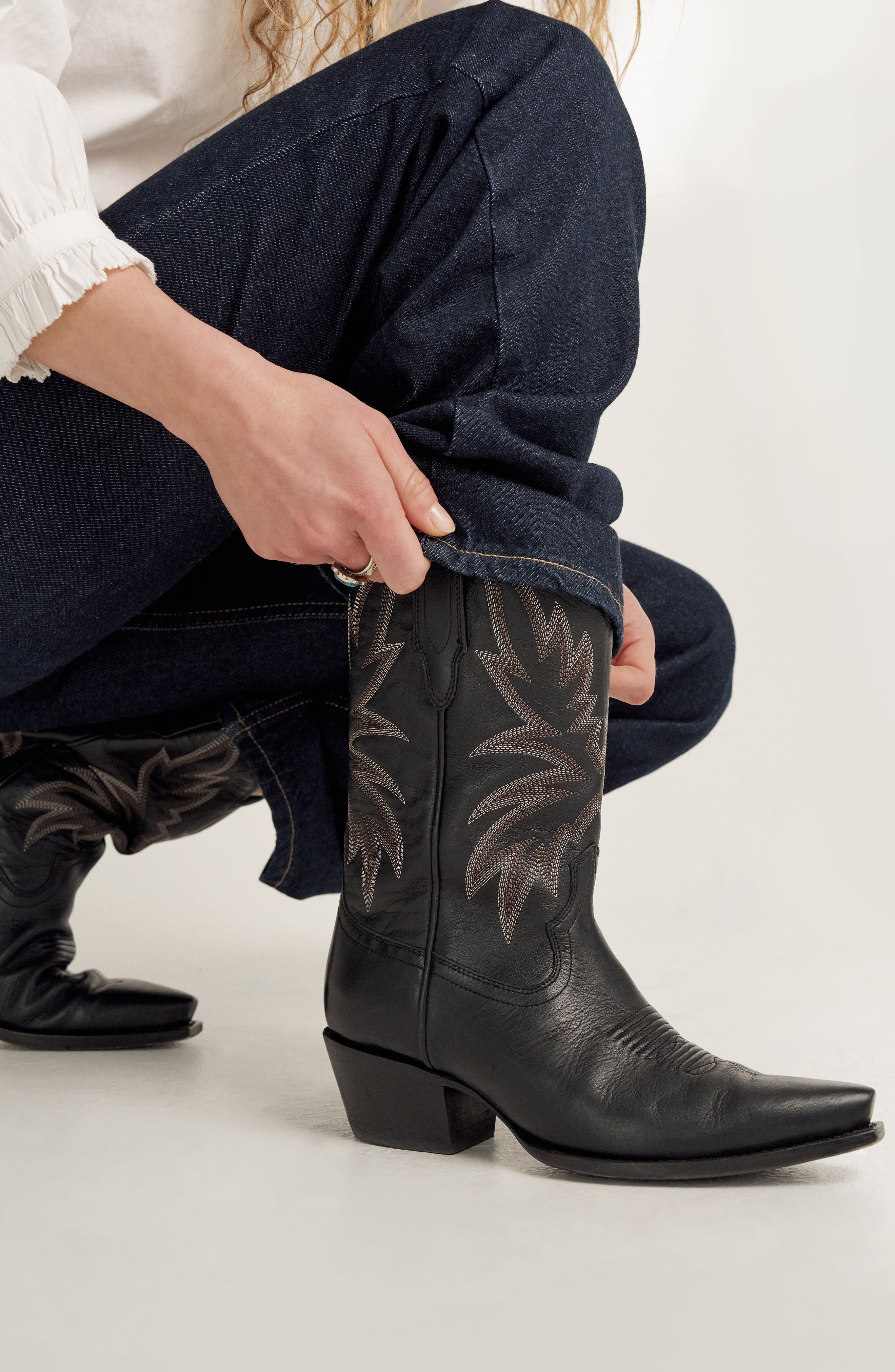 Tecovas The Sadie Western Boot, Alternate, color, Midnight