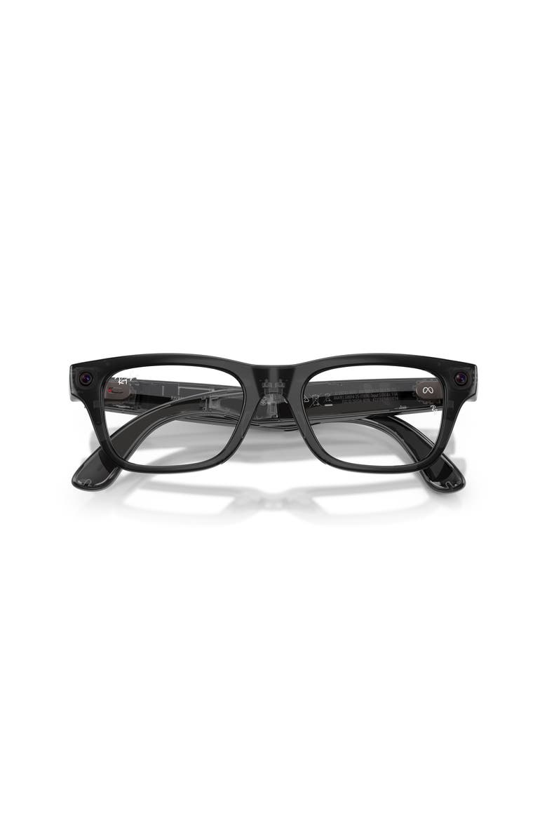 Ray-Ban 54mm Rectangle optical glasses, Alternate, color, Black