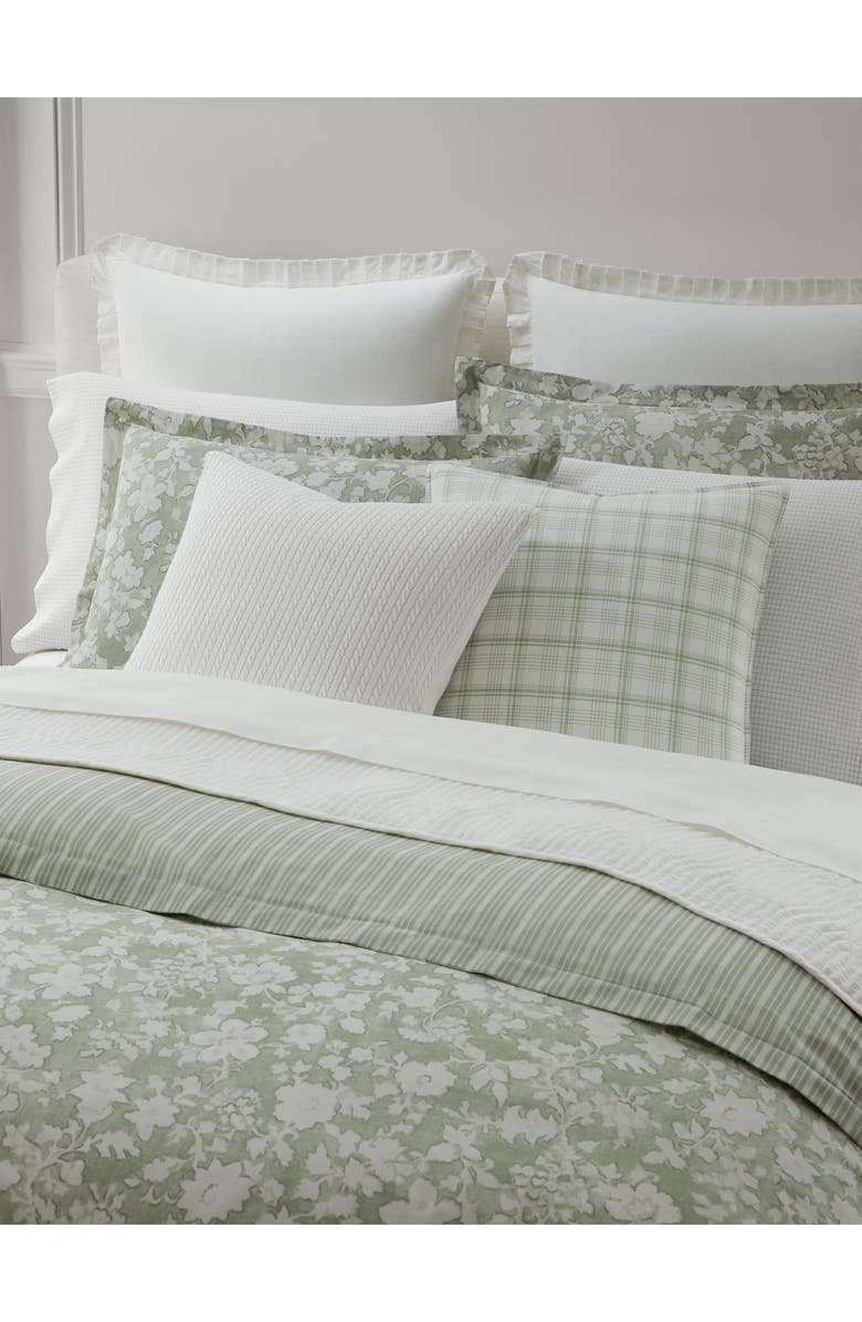 Lauren Ralph Lauren Maisie Plaid Throw Pillow, Alternate, color, Green