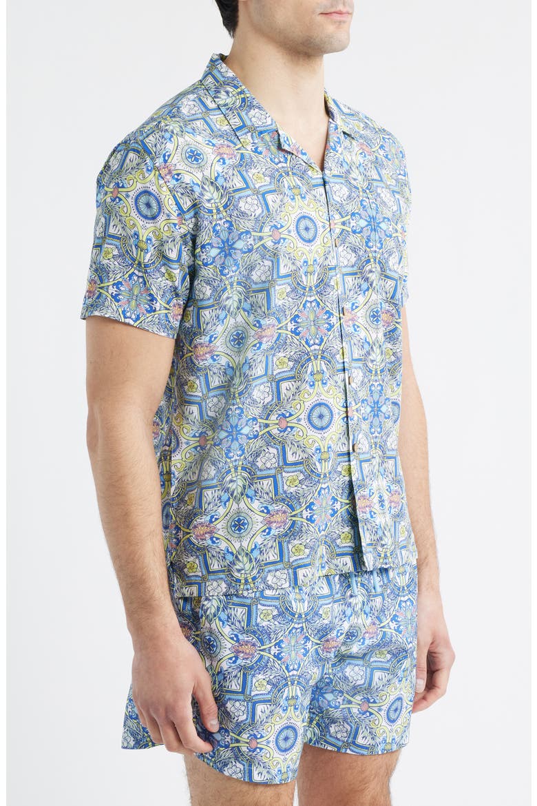 Print Camp Shirt, Alternate, color, BLUE MULTI
