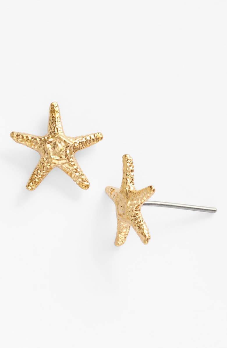 Kiara by Ki-ele Manini Starfish Stud Earrings, Main, color, 