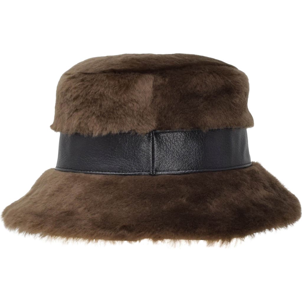 Gigi Burris Millinery Molly Faux Fur Hat In Brown