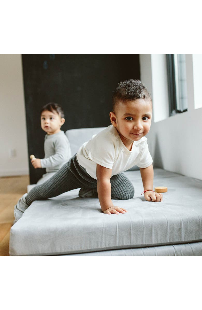 goumikids Short-Sleeve Baby Bodysuit, Alternate, color, Cloud