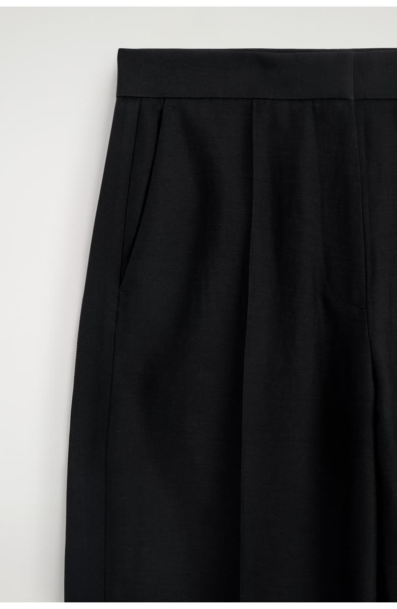 COS Tailored Linen-Blend Straight-Leg Pants, Alternate, color,