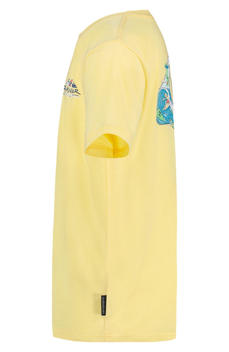 Quiksilver Kids' Paradise Logo Graphic Tee, Alternate, color, Mellow Yellow