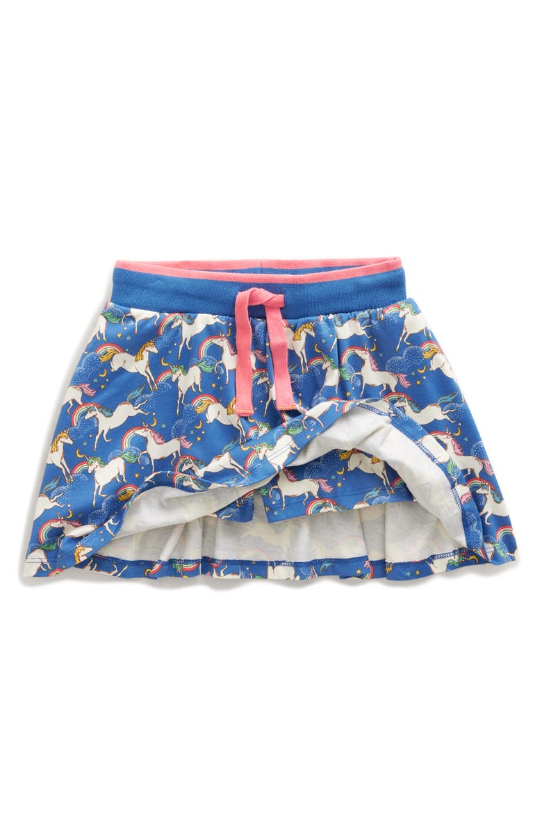 Mini Boden Kids' Unicorn Print Jersey Skort, Alternate, color,