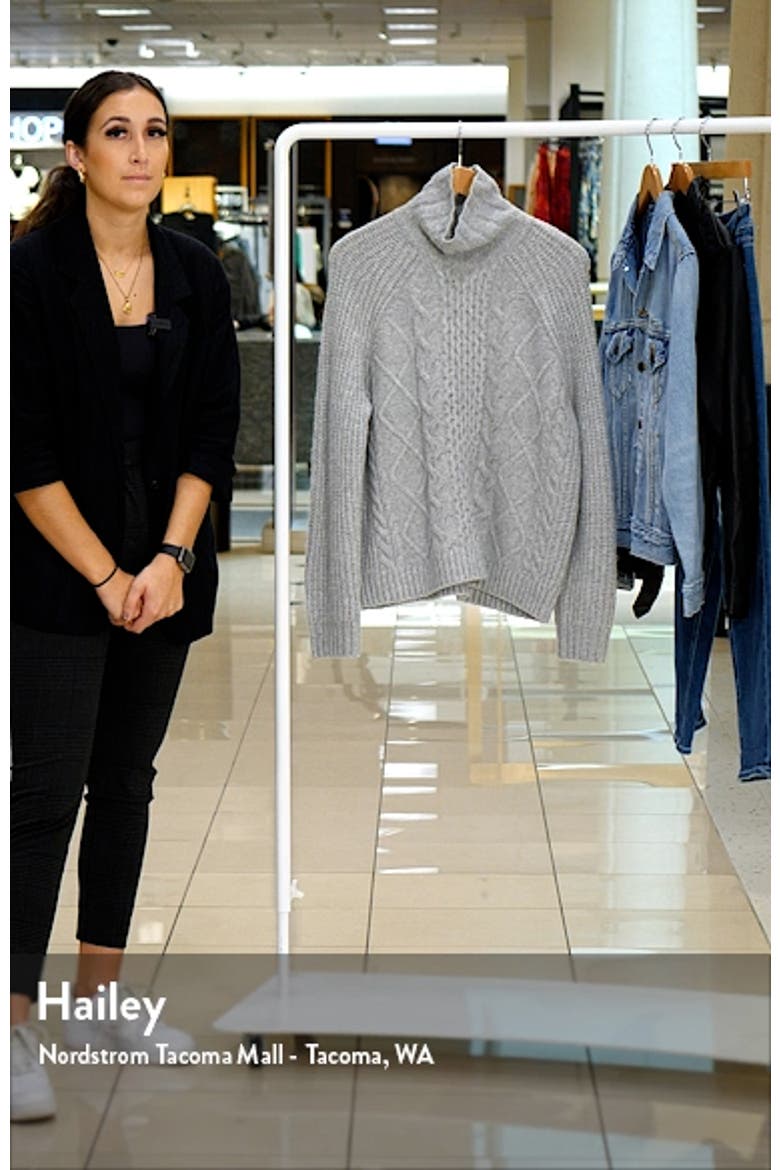 Cable Turtleneck Sweater video