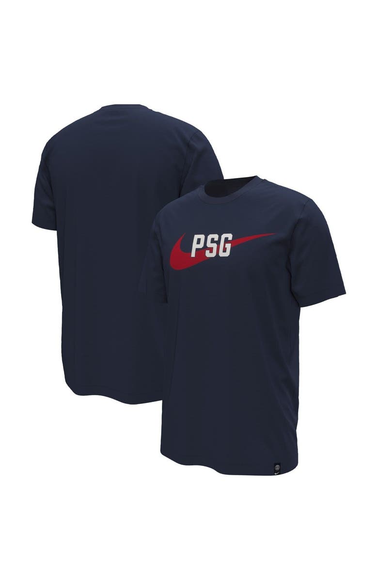 Nike Men's Nike Navy Paris Saint-Germain Swoosh T-Shirt, Main, color, Navy