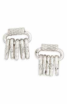 Karine Sultan Fringe Swing Drop Earrings