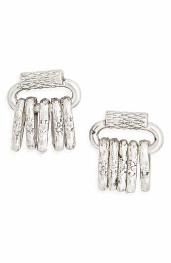 Karine Sultan Fringe Swing Drop Earrings