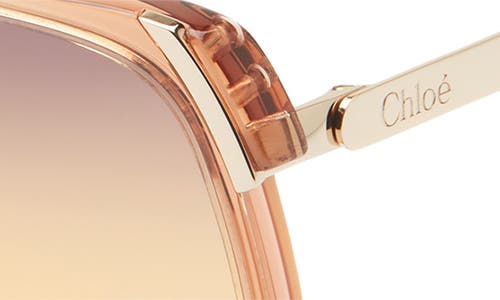 Chloé 60mm Oversize Square Sunglasses In Neutral