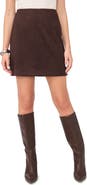 Vince Camuto Studded Faux Suede Miniskirt