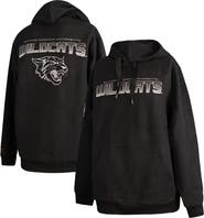 FISLL Men's FISLL  Black Bethune-Cookman Wildcats Puff Print Sliced Pullover Hoodie