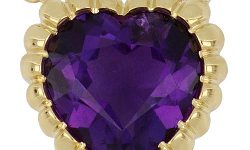 Bony Levy El Mar 18k Yellow Gold Amethyst Heart Pendant Necklace In 18k Yellow Gold
