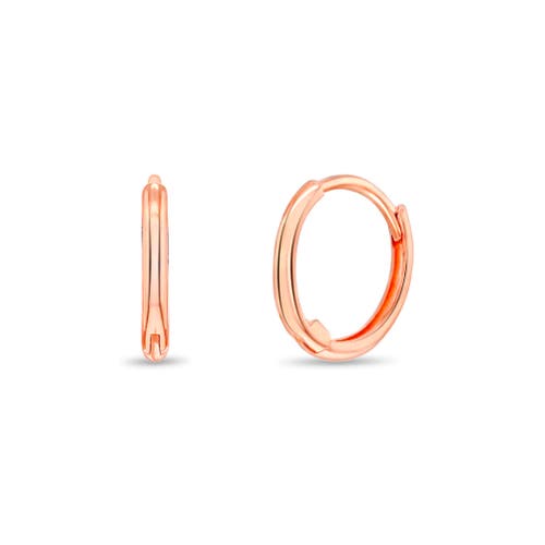 In Season Jewelry 14k The Tiny Hoop Earrings in Rose Gold at Nordstrom