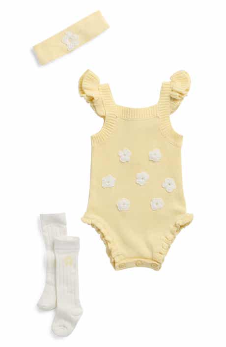 Nicole Miller Kids' 3-Piece Bodysuit, Headband & Socks Set