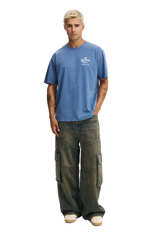 Cotton On Premium License Loose Fit T-shirt In Blue