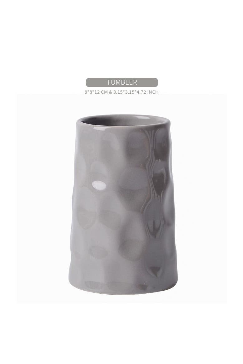 Bring Nature Inside Liquid Bathroom Set Recycled Eco-Clay, Alternate, color, Grey